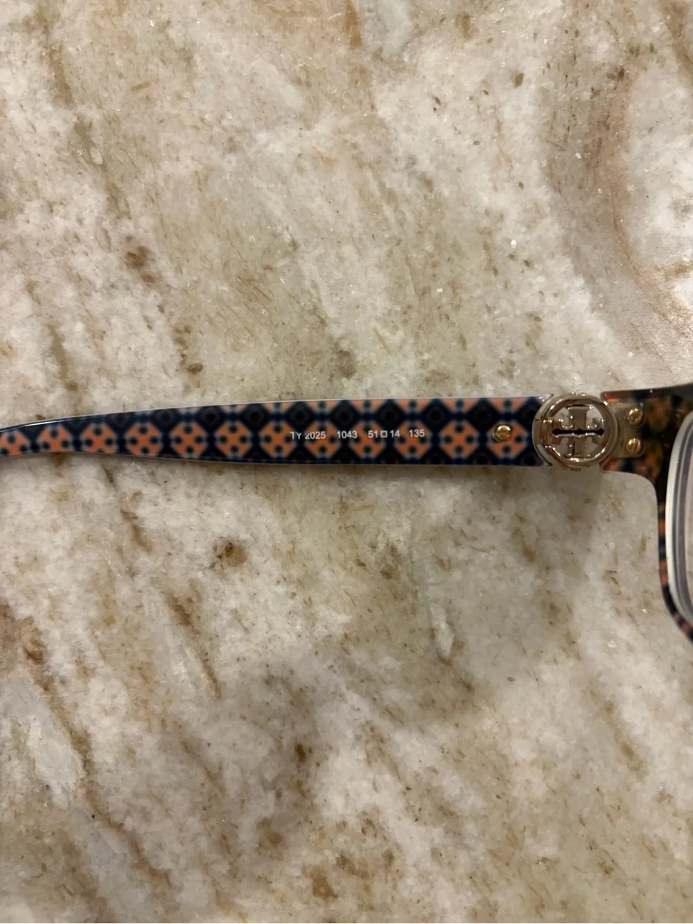 Tory Burch Black Rectangular Glasses Frame model TY 2025 with TB Case